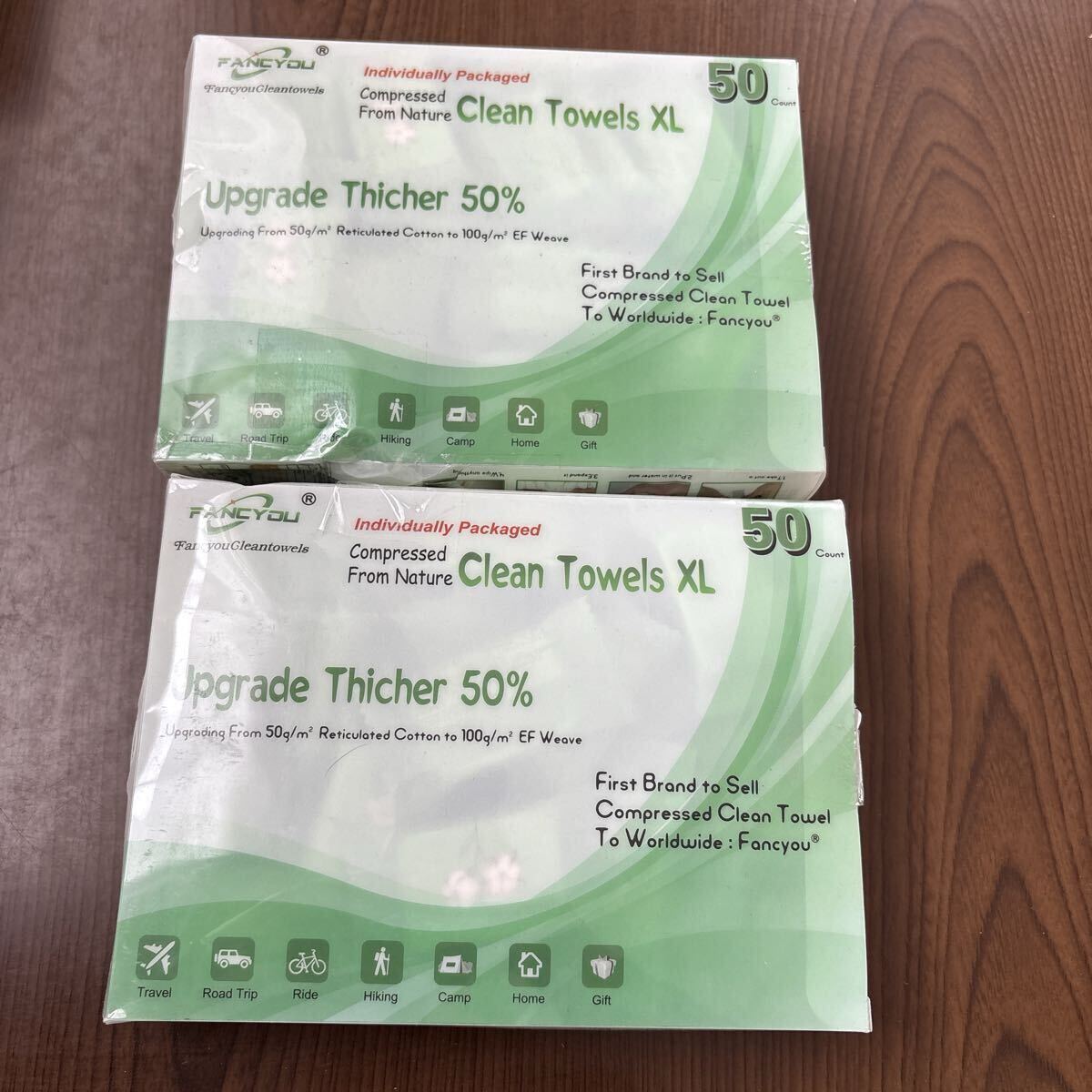 708p1630☆ Fancyou 圧縮タオル 大判 防災 綿 厚手拍卖