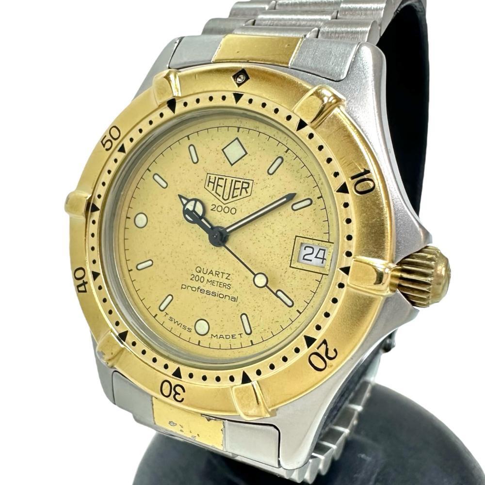 TAG HEUER/タグホイヤー プロフェッショナル 964.013 腕時計 ステンレススチール/GP クオーツ ゴールド文字盤 ボーイズ拍卖