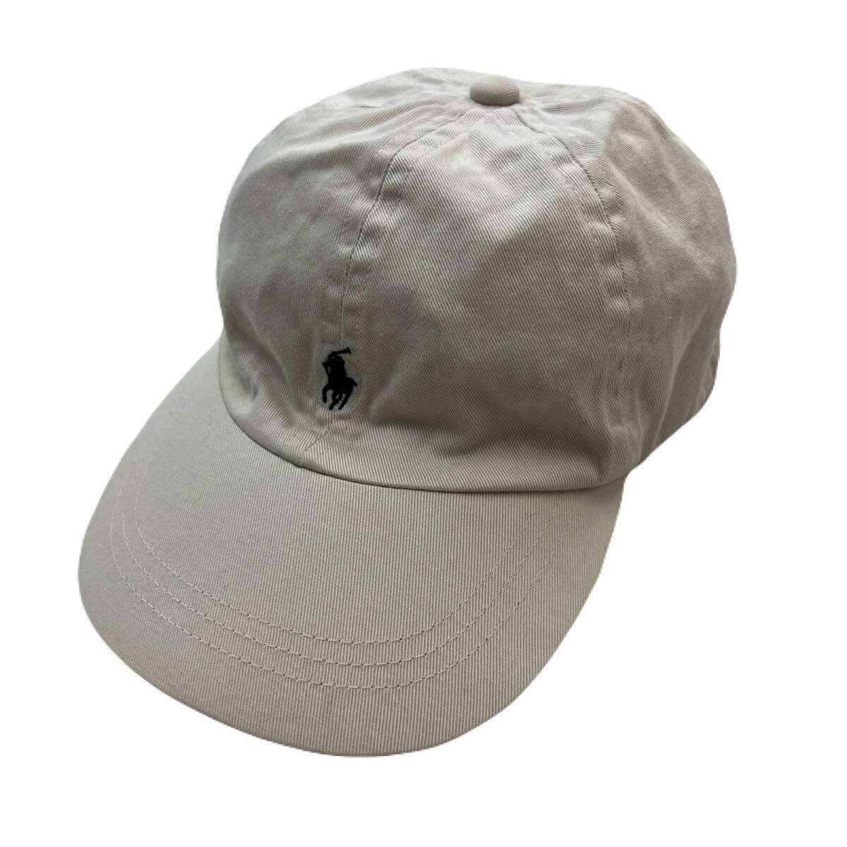 ラルフローレン コットンキャップ ベージュ キッズ 子供用 頭周り50cm ポニーロゴ刺繍 帽子 野球帽 ●FMC222拍卖