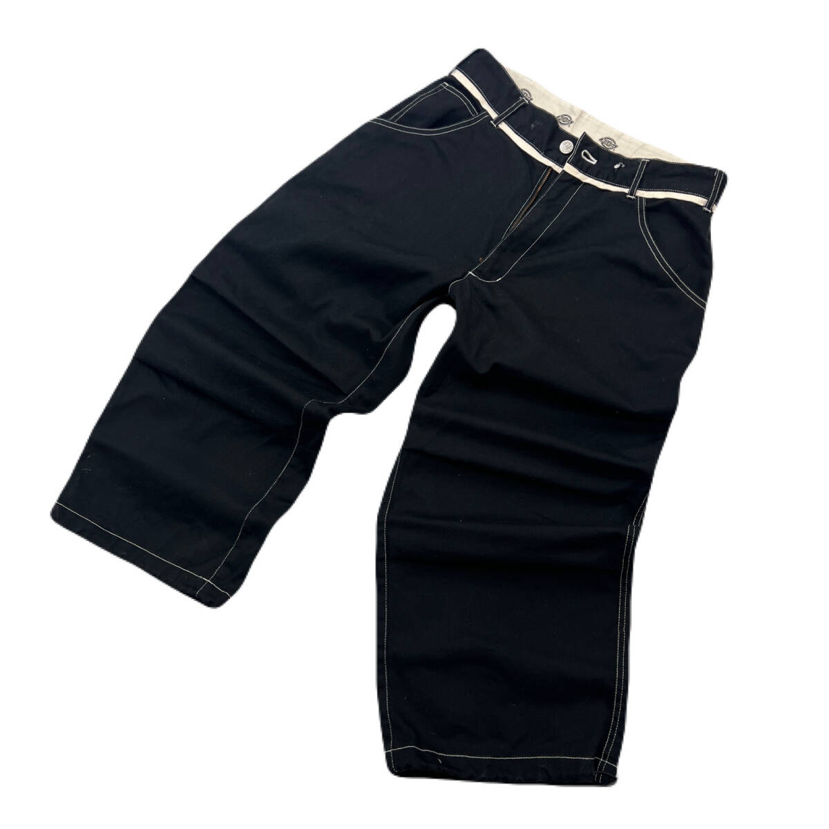 ディッキーズ ドローストリング ワイド バルーン パンツ ブラック 黒 メンズ Mサイズ 【 裾ドローコード 】 DICKIES ワークパンツ ●Ja8880拍卖