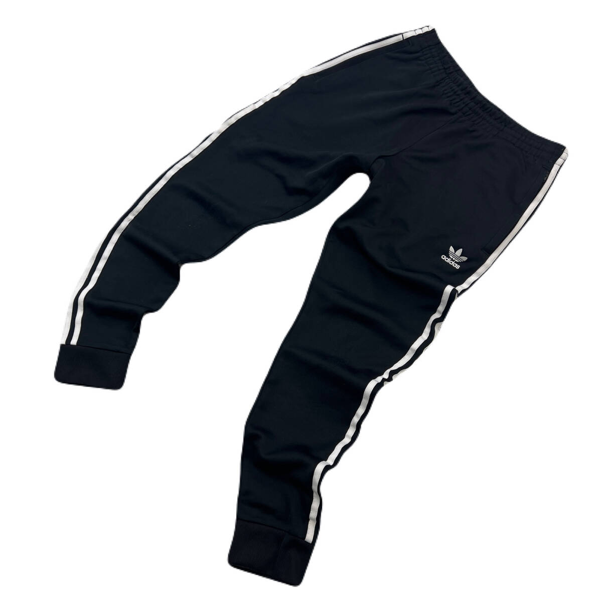 アディダス ジャージ パンツ テーパード ブラック 黒 白ライン メンズ Oサイズ adidas ●Ja8979拍卖