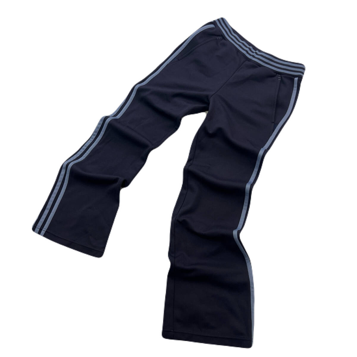 アディダス ジャージパンツ ネイビー レディース Sサイズ フレアシルエット スポーツに adidas ●Ja8973拍卖