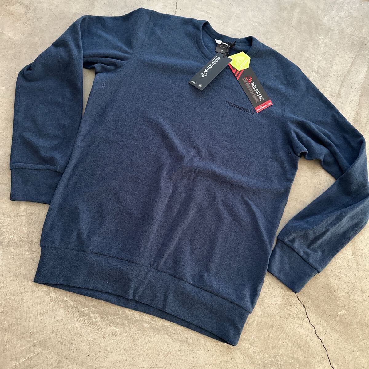 NORRONAノローナ fumund warm2 crew neck unisex indigo night size xs polartec micro series fleece マイクロフリースクルーネック拍卖
