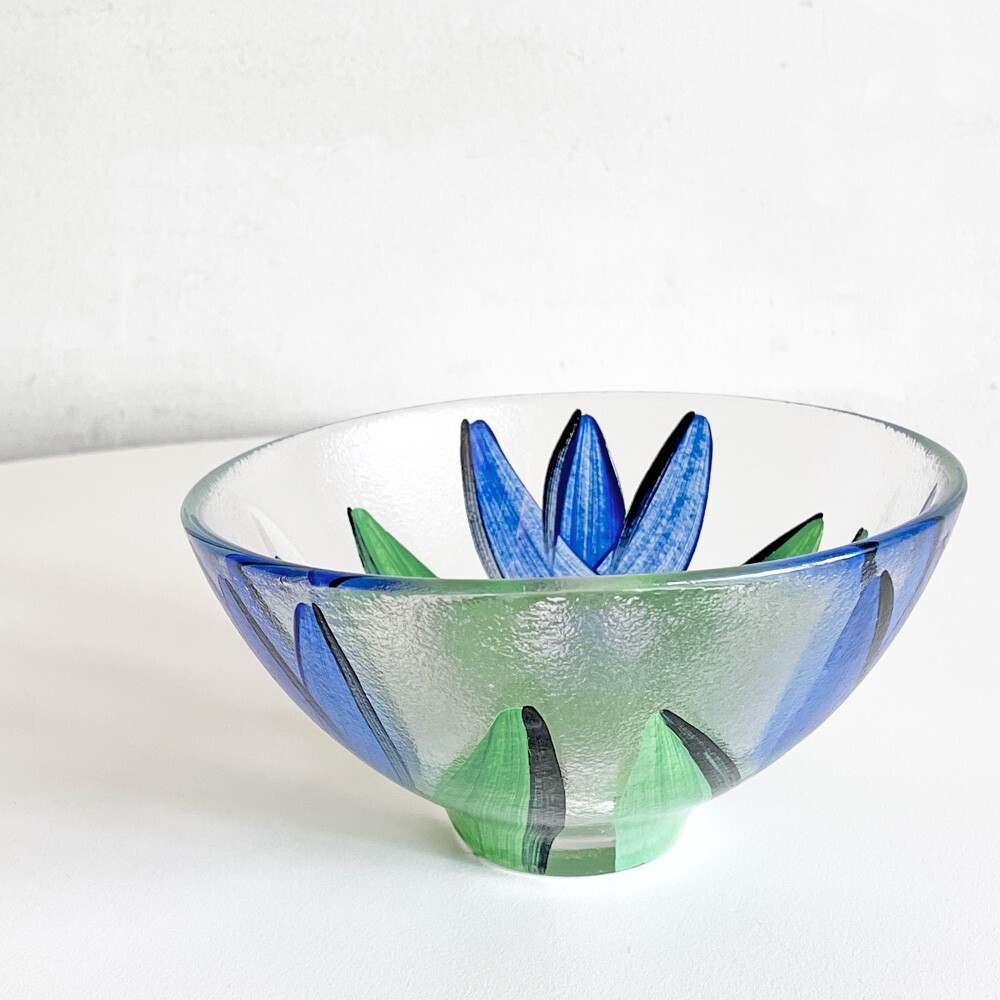 ■ コスタボダ KOSTA BODA Tulipaシリーズ ボウル ガラス ブルー 北欧 スウェーデン拍卖