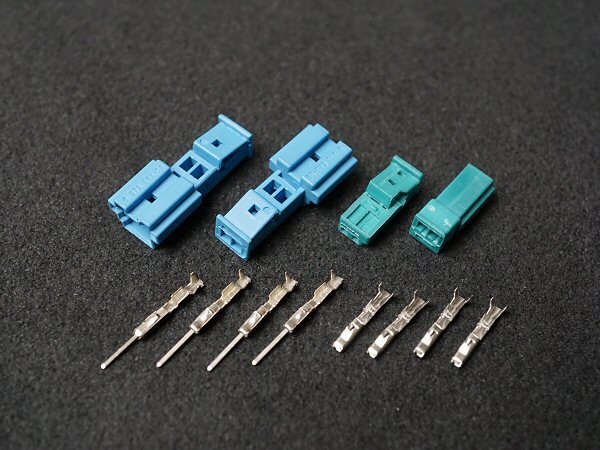 BMW MINI スピーカー端子 オス・メス 2セット コネクター 端子 カプラー 左右ペア 社外スピーカー交換に 純正同形状 F系 R系 E系 ミニ F60拍卖