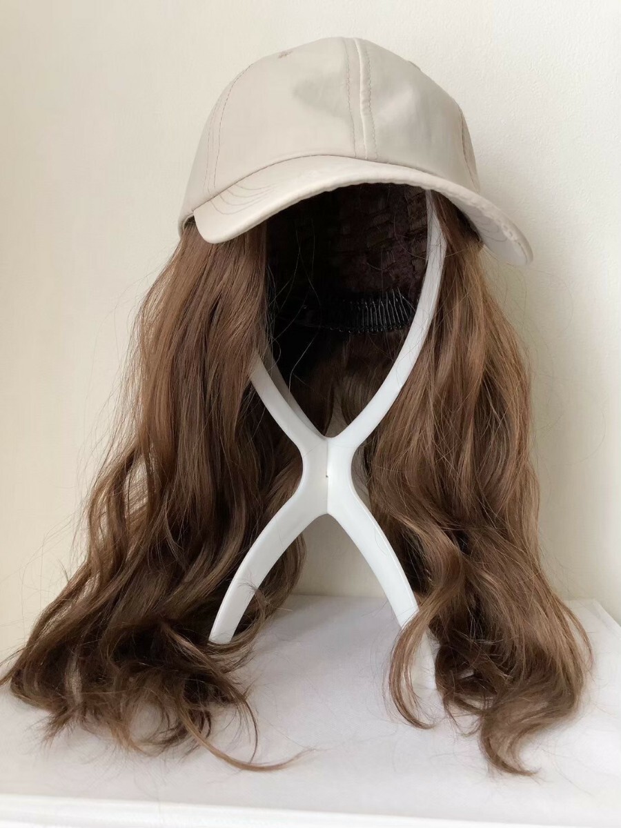 ハーフウィッグ ハニーブラウンミックス なみウェイブ ロング ウィッグ HB01拍卖