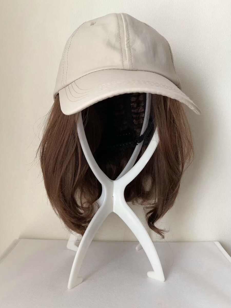 ハーフウィッグ マロンオレンジ ミディアム ボブ ワンカール ボブ ウィッグ HB09拍卖