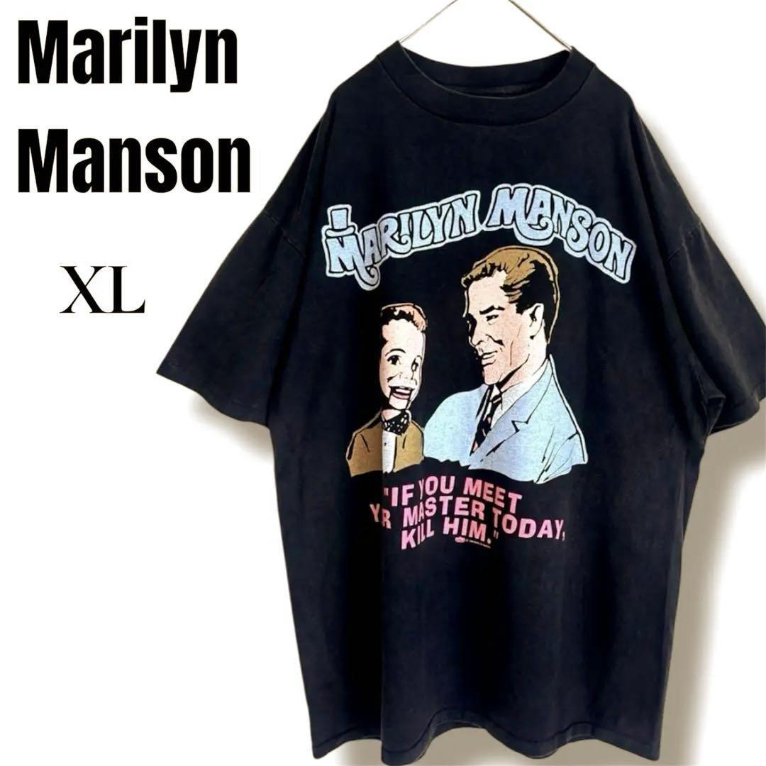 マリリンマンソン Tシャツ 半袖 バンドT ロック 音楽 アーティスト 希少 MARILYN MANSON 新品 L 拍卖