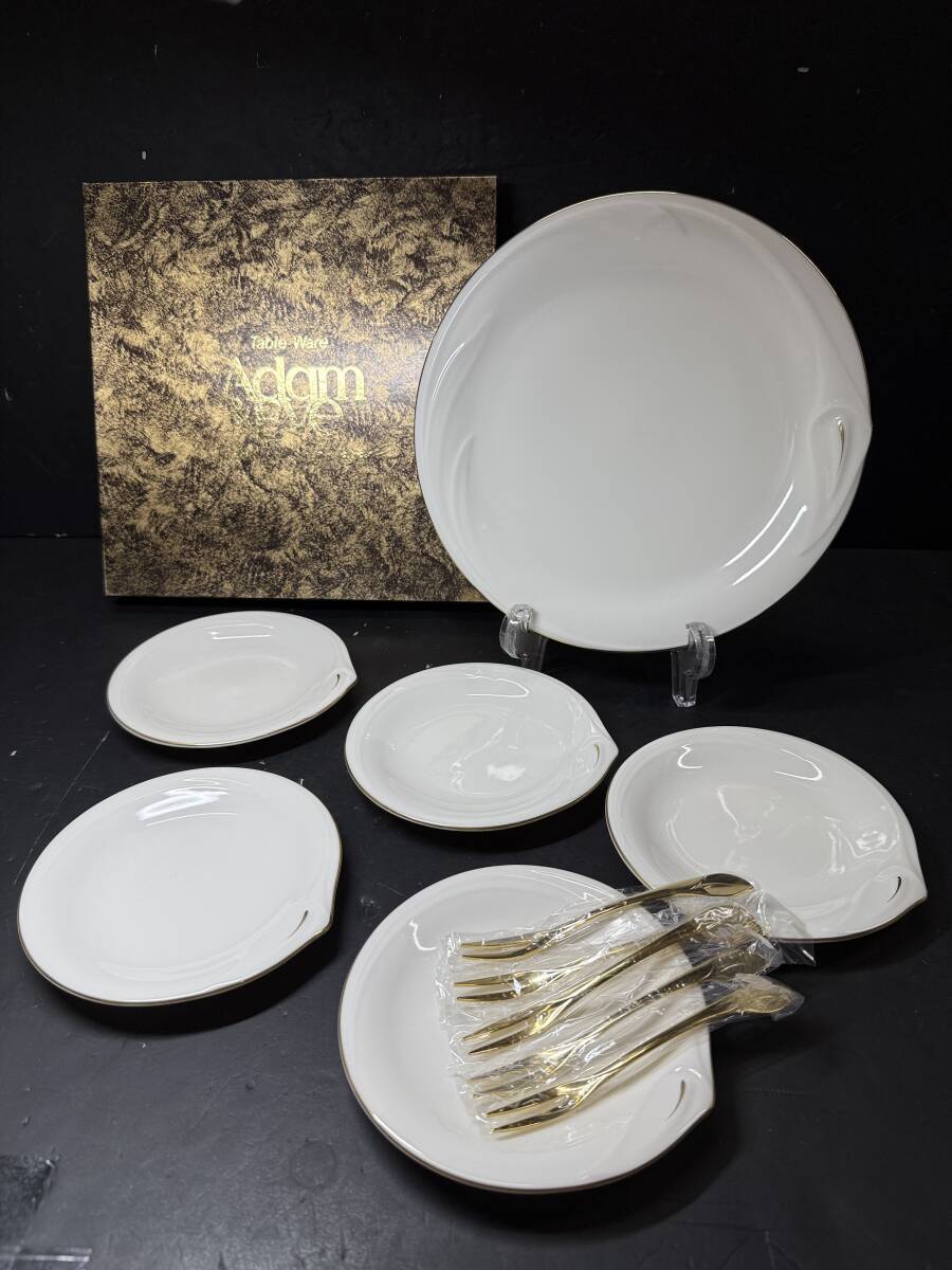 ★コレクター必見 未使用 TACHIKICHI Adam&Eve ヴァンセーヌ ベリーセット 洋食器 デザート皿 元箱 楕円 取り皿 コレクション Nn806拍卖