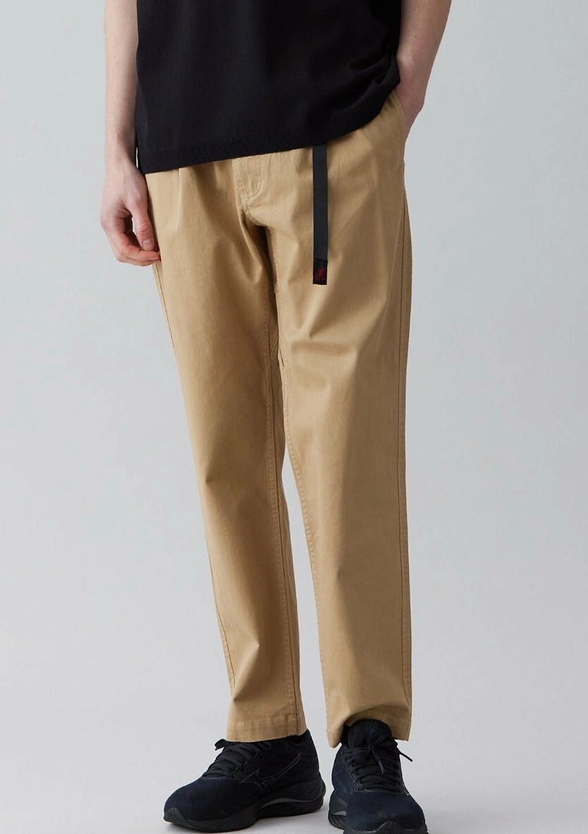 新品 定価16500 GRAMICCI グラミチ UNFILO 別注 ロングパンツ 2XL チノ ベージュ ストレッチ コットン ジップポケット パンツ メンズ拍卖