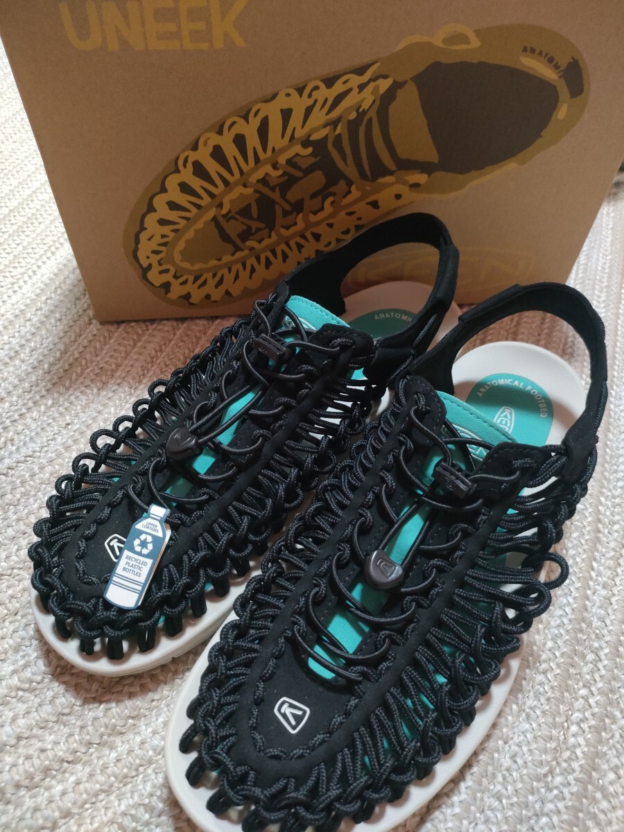 新品 定価15400 KEEN UNEEK 28.5cm US10.5 キーン ユニーク サンダル スニーカー メンズ ブラック アクア 正規品 アウトドア拍卖