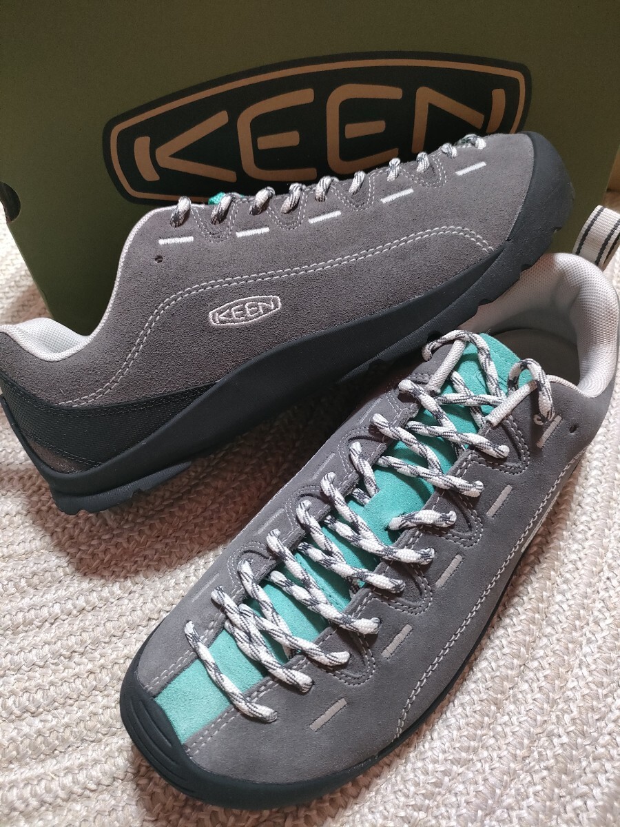 新品 未使用 KEEN JASPER 29cm US11 スチールグレー ブライトアクア キーン ジャスパー スニーカー メンズ 正規品 アウトドア拍卖