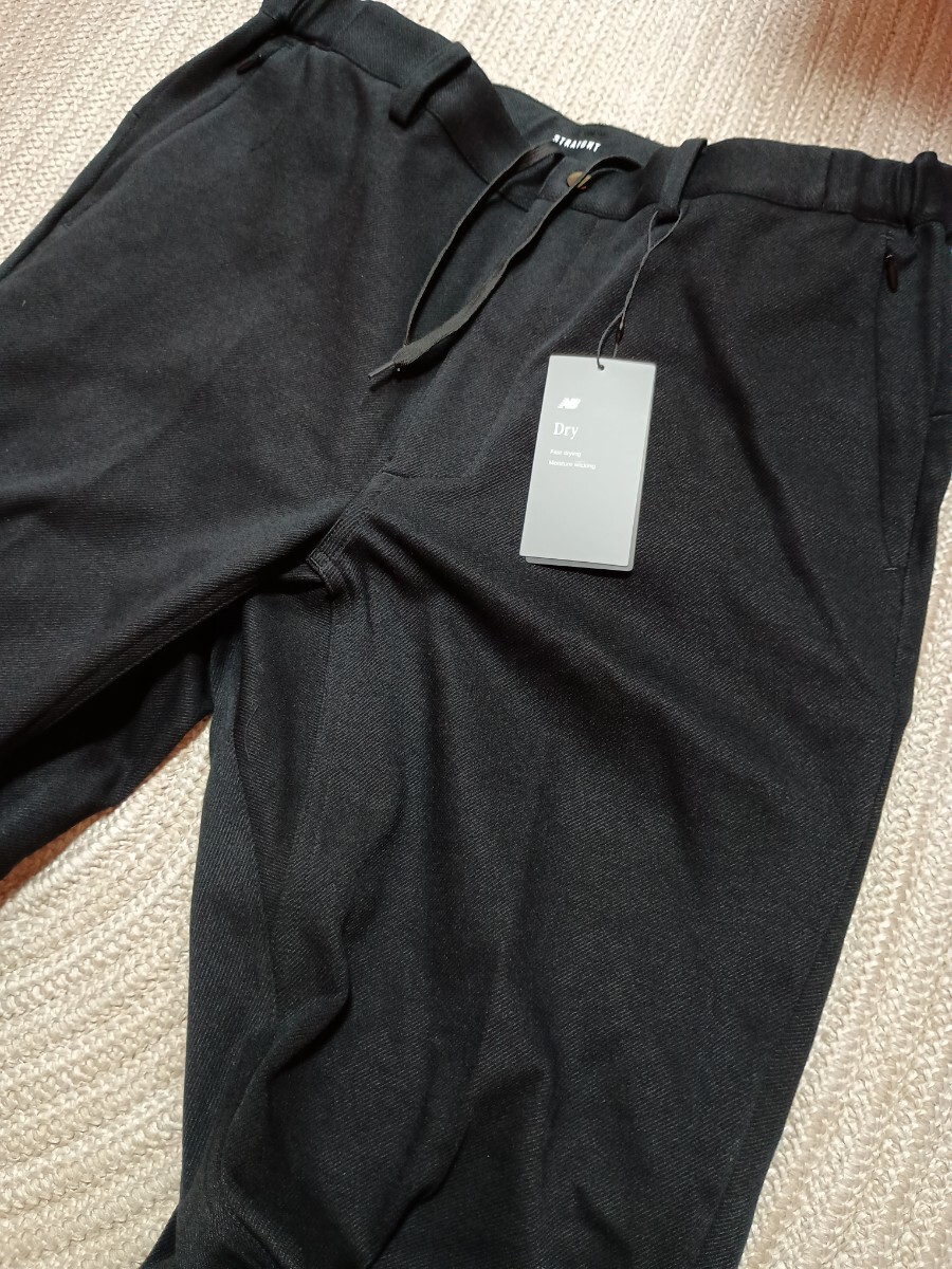 新品 定価17600 ニューバランス MET24 ストレート パンツ XL カルゼジャージ ストレッチ ブラック 黒 New Balance メンズ拍卖