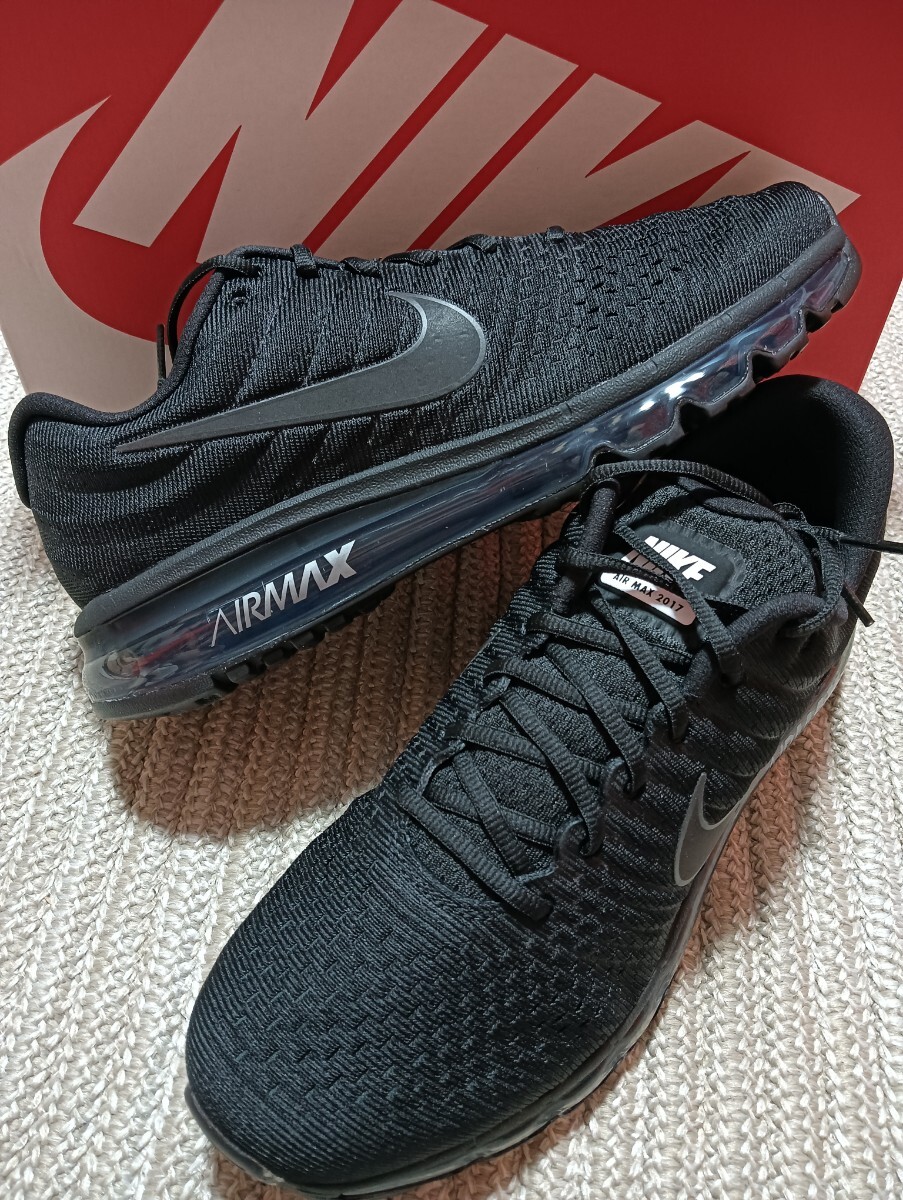 新品 定価26730 NIKE AIR MAX 2017 28cm US10 黒 トリプルブラック メンズ ナイキ 正規品 スニーカー 2024年製 エアマックス AIRMAX拍卖