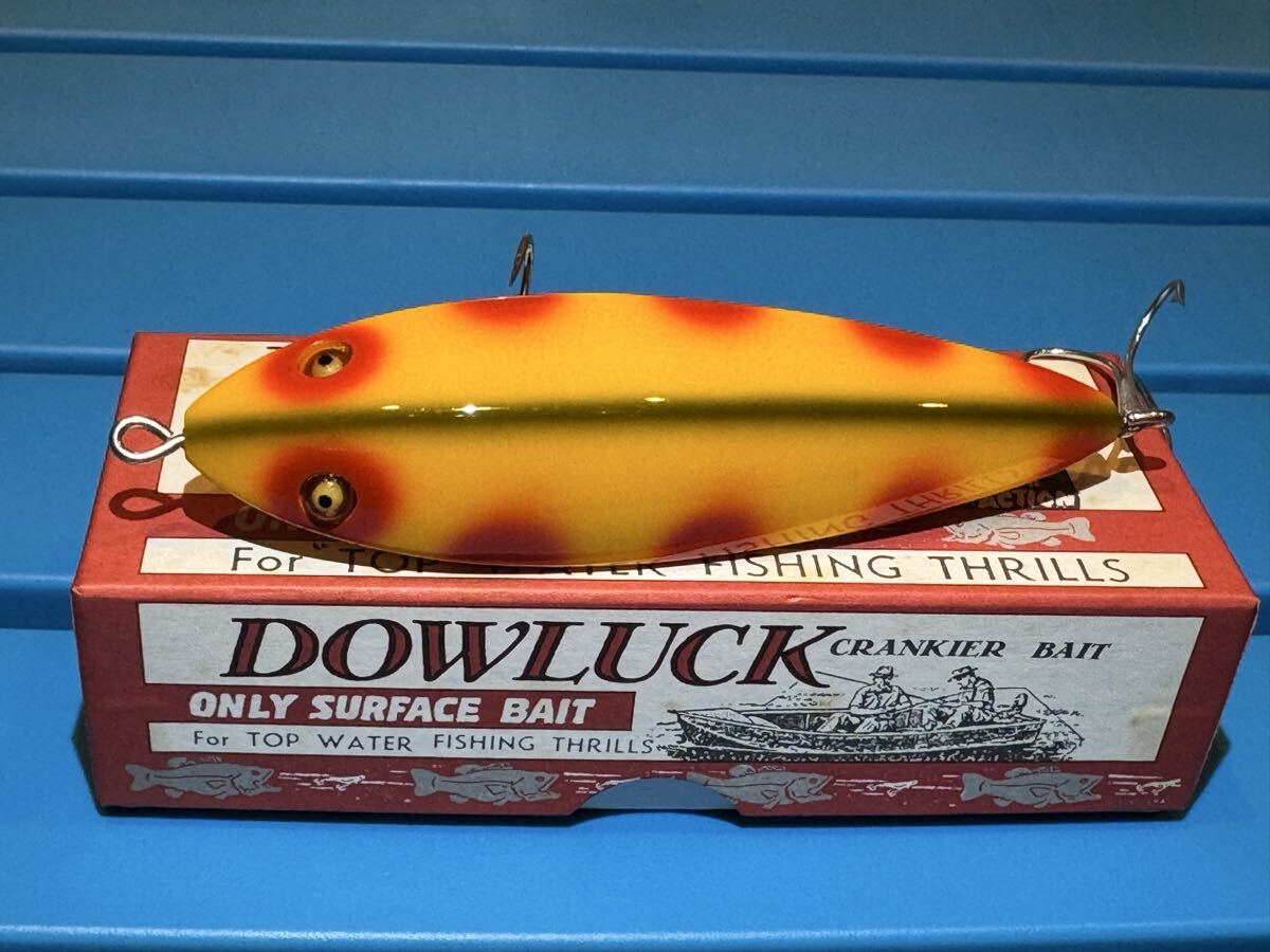 道楽 ヒラメカレイ 未使用超美品 Dowluck トップウォーター トップ ウッドプラグ拍卖