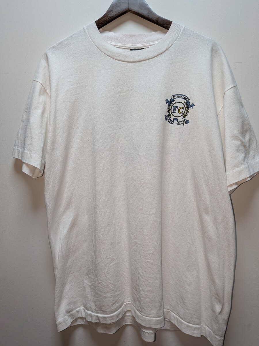 Fruit of the Loom / BEST タグ(赤黒)MADE IN U.S.A. XLサイズ シングルステッチ スクールTシャツ 洗濯済み拍卖