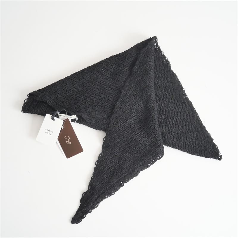 2025SS / 未使用 / Plage購入品 / ASAUCE MELER / ローゲージリネン トライアングルニットスカーフ / 25098923000510 / 2507-0279拍卖