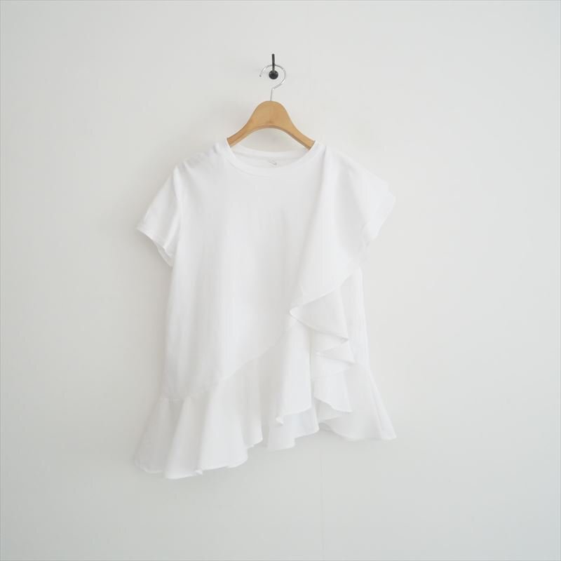 2024SS・人気完売品 / Heve へイヴ / クロスラッフルトップス / HE07-0009-4S / 2507-0411拍卖