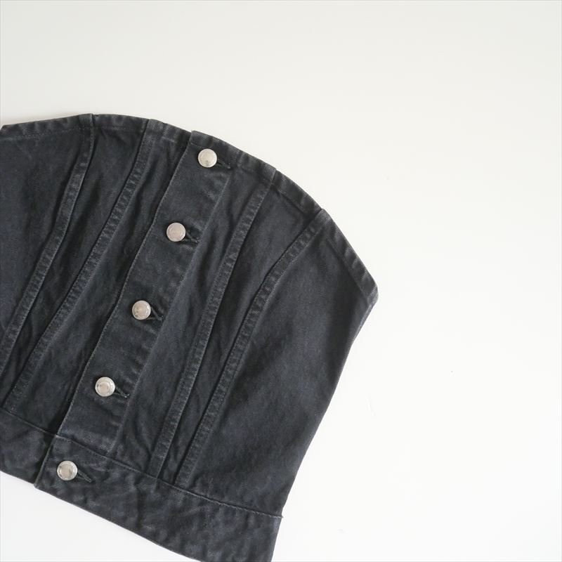 2025SS / HYKE ハイク / DENIM STRAPLESS TOP 1 SMALL / 17438 / 2508-0243拍卖