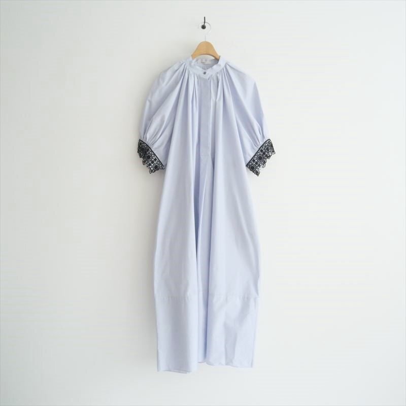 2024SS / DESIGNWORKS デザインワークス / ストライプ×レースコンビシャツワンピース / 35480590002 / 2508-0170拍卖