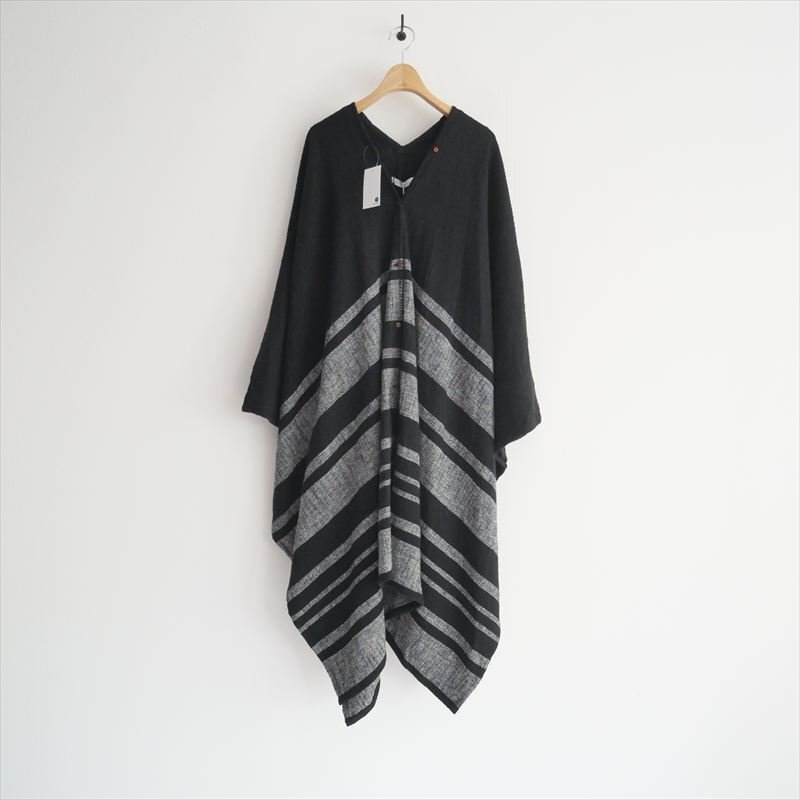 2025SS / 未使用 / ETRE TOKYO エトレトウキョウ / ジャガードボーダーケープ / 1225375165-0 / 2506-0503拍卖