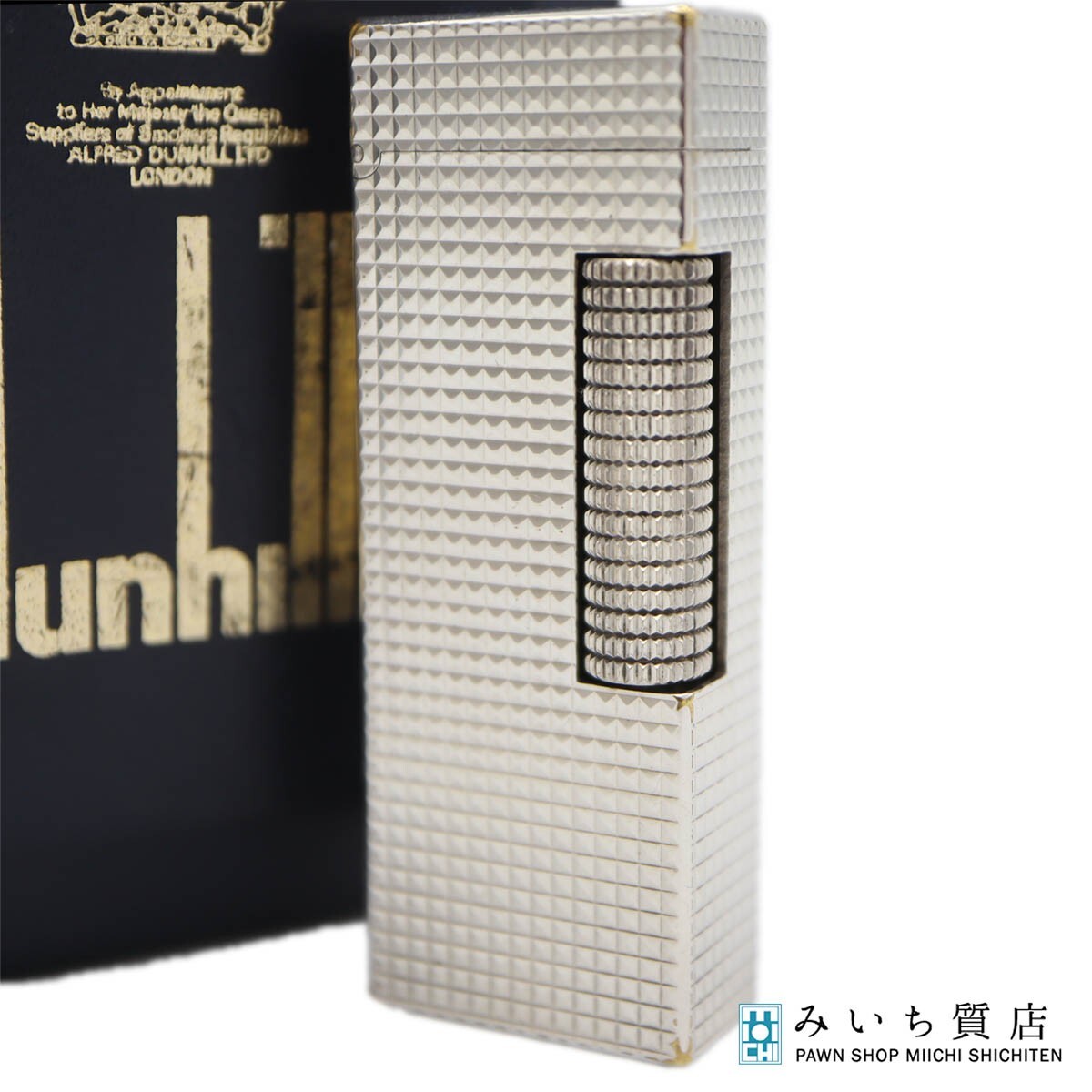 質屋 Dunhill ダンヒル ガスライター ローラー式 シルバーカラー 喫煙具 着火未確認 ケース有 eco1730 みいち質店拍卖
