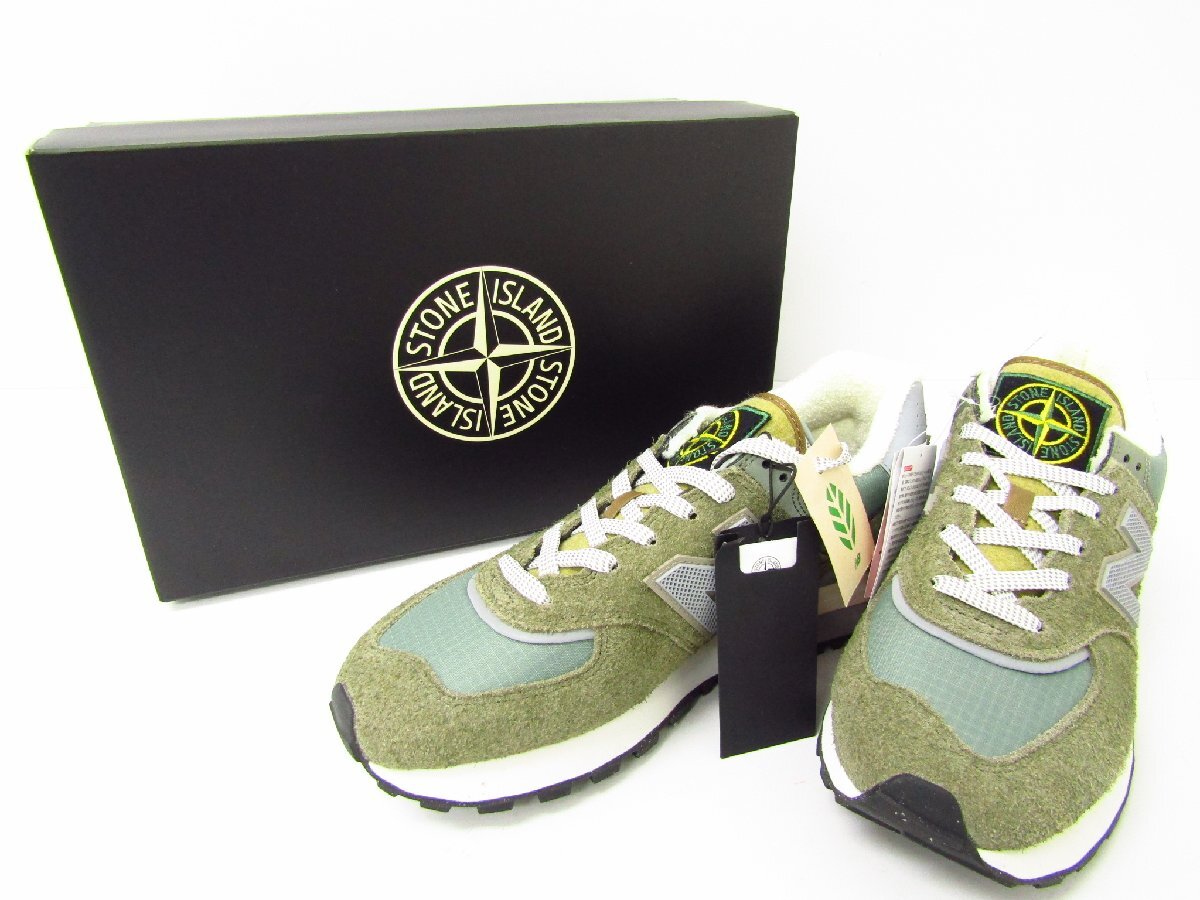 Stone Island × New Balance ストーンアイランド × ニューバランス 574 LEGACY U574LGST スニーカー SIZE:27.5cm ▼SH8218拍卖