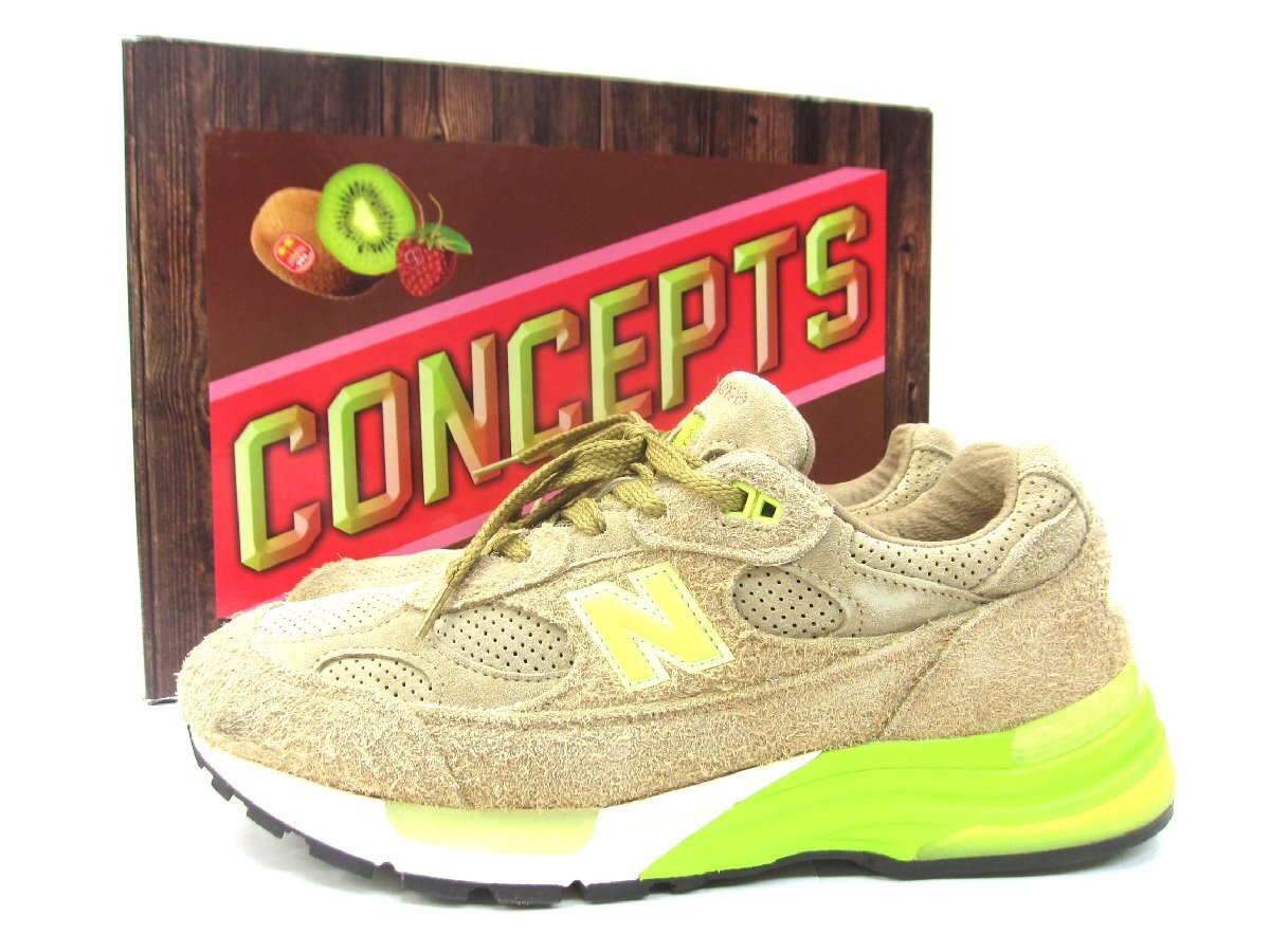 Concepts × New Balance ニューバランス 992 Low Hanging Fruit M992CT SIZE:28.5cm メンズ スニーカー □UT14015拍卖