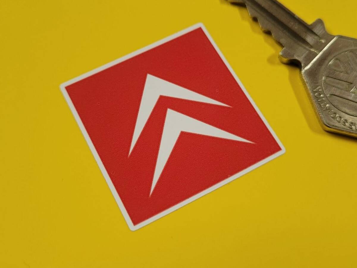 Citroen シトロエン 2枚セット 36mm × 36mm 車 バイク ステッカー デカール 送料無料拍卖