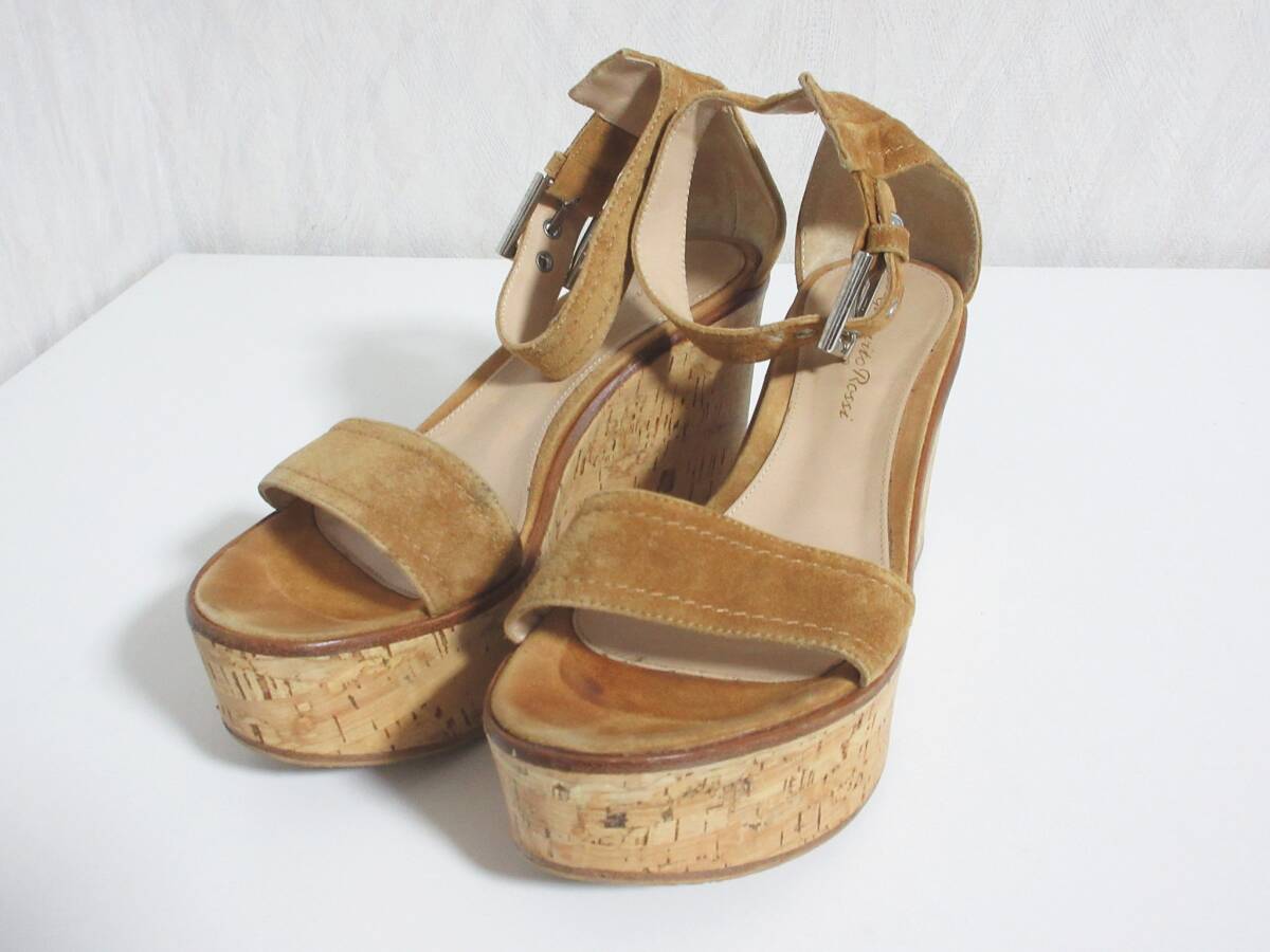 Gianvito Rossi ジャンヴィトロッシ スエード ウエッジソール パンプス 36 hj1493拍卖