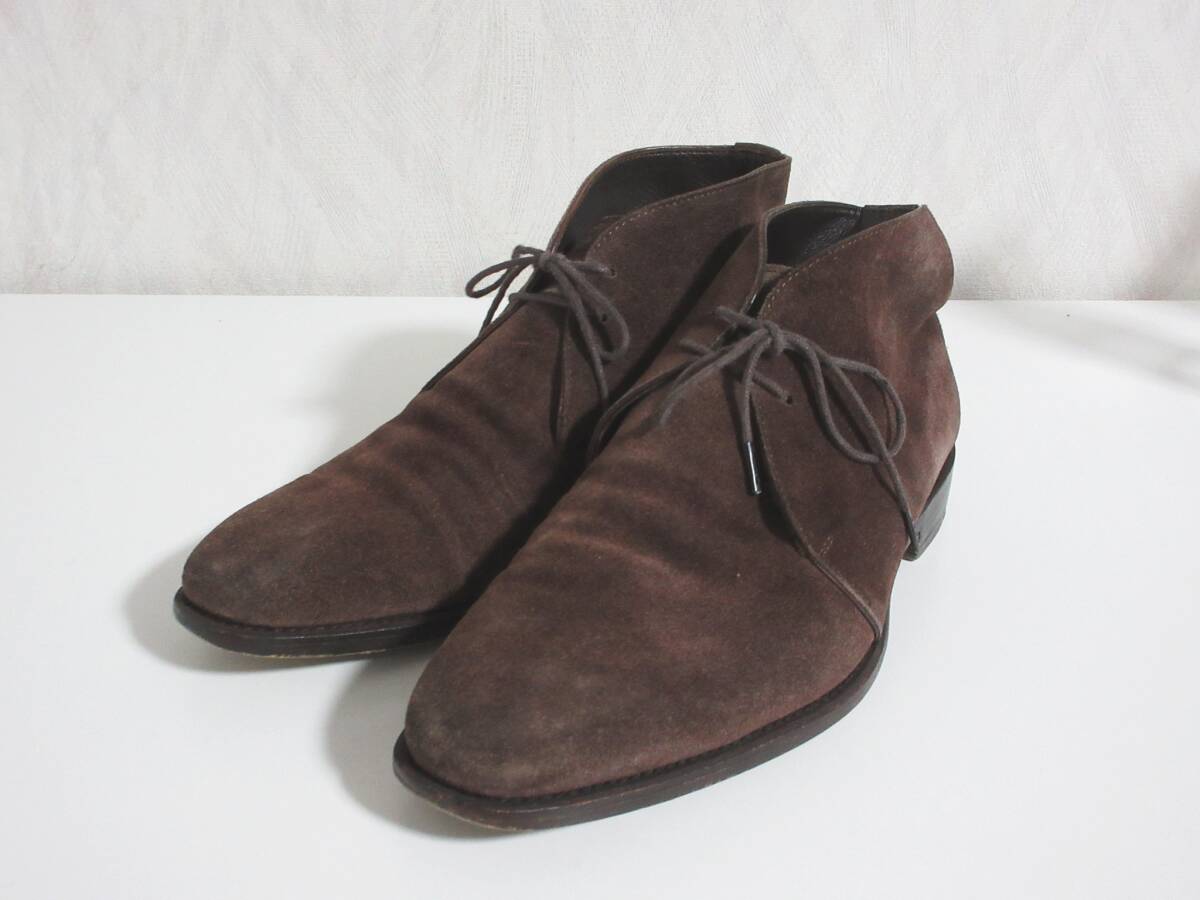 POLPETTA ポルペッタ スエード チャッカブーツ メンズ 40 ブラウン hj1497拍卖