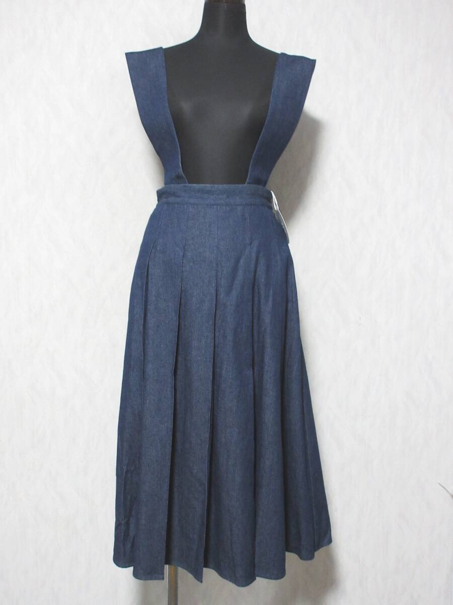 未使用 Chesty チェスティ デニム 2WAY プリーツジャンパースカート ロングスカート 20H701 レディース 0 インディゴ kn2571拍卖