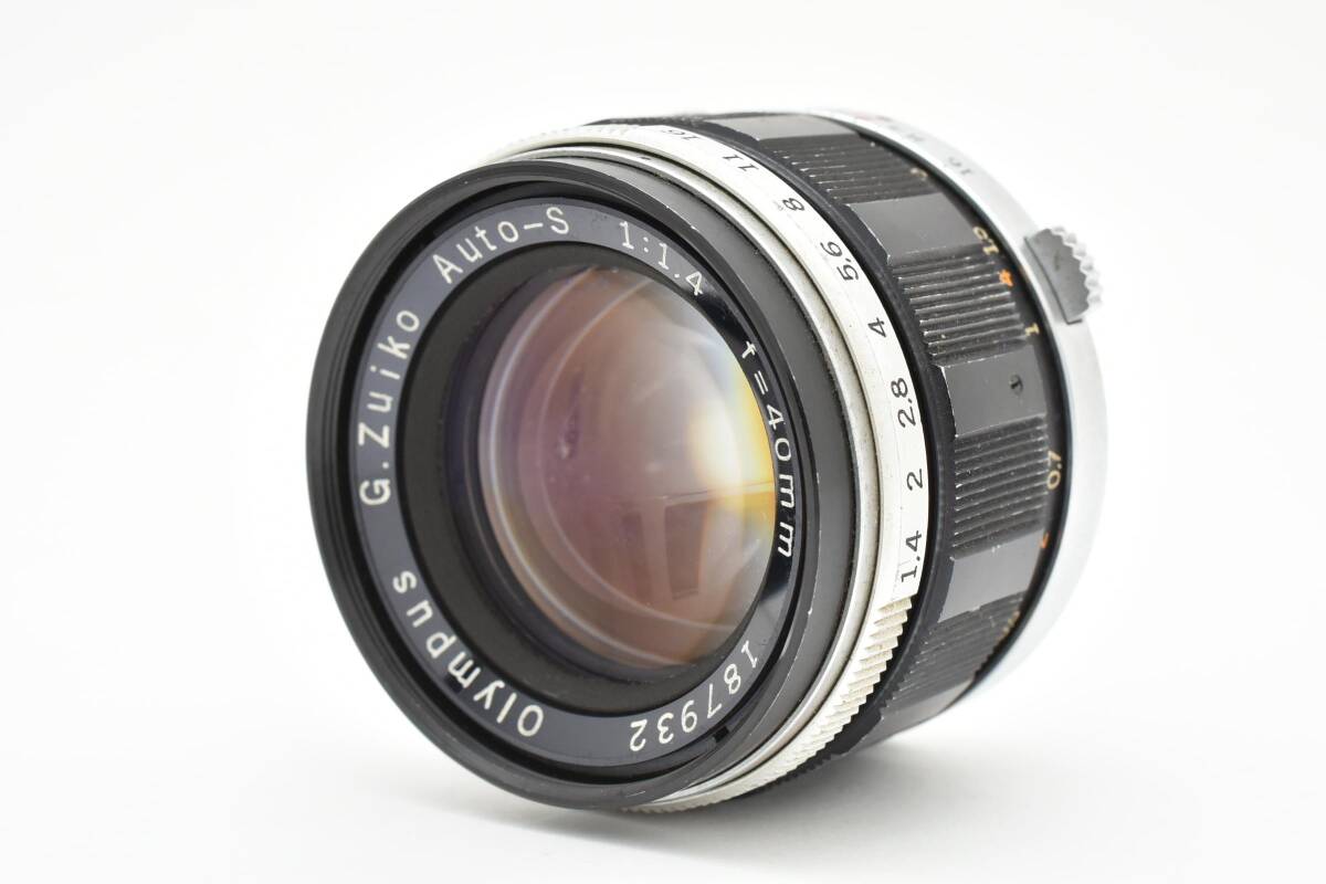 OLYMPUS G.Zuiko Auto-S 40mm F1.4 TTLナンバー付き オリンパス マニュアルフォーカス フィルムカメラ 単焦点レンズ PEN-F用 #1537拍卖