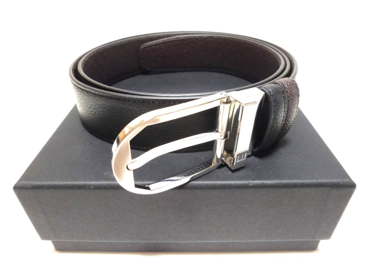 ダンヒル dunhill ツイストバックル リバーシブルベルト DU23F4T34CD23695 新品!!拍卖