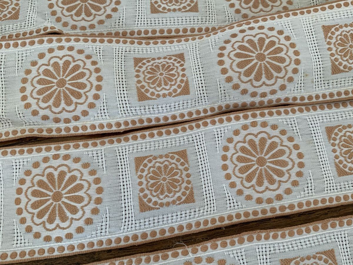 フランスヴィンテージ チロリアンテープ リボン 192センチ拍卖