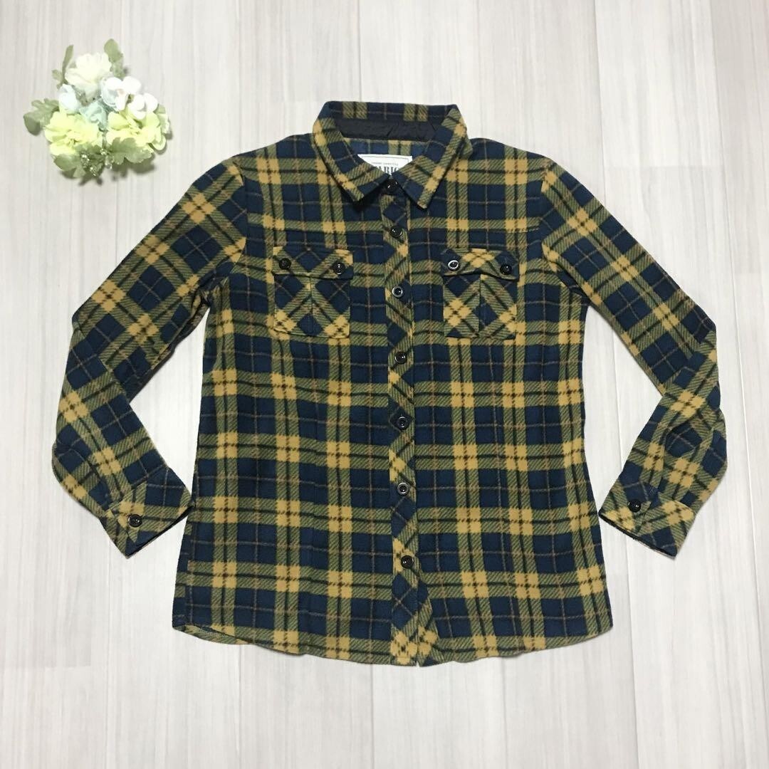 AVARICE レディース チェック柄 長袖 厚手シャツ サイズM バスト79〜87 身長154〜162cm b0422拍卖