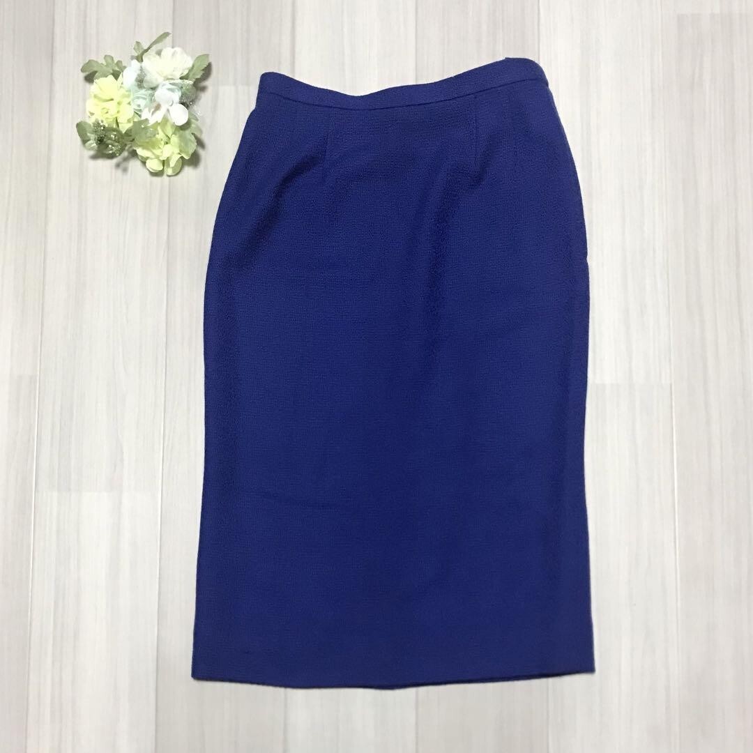 ひざ下丈タイトスカート フリーサイズ 毛100% 裏生地キュプラ b0431拍卖