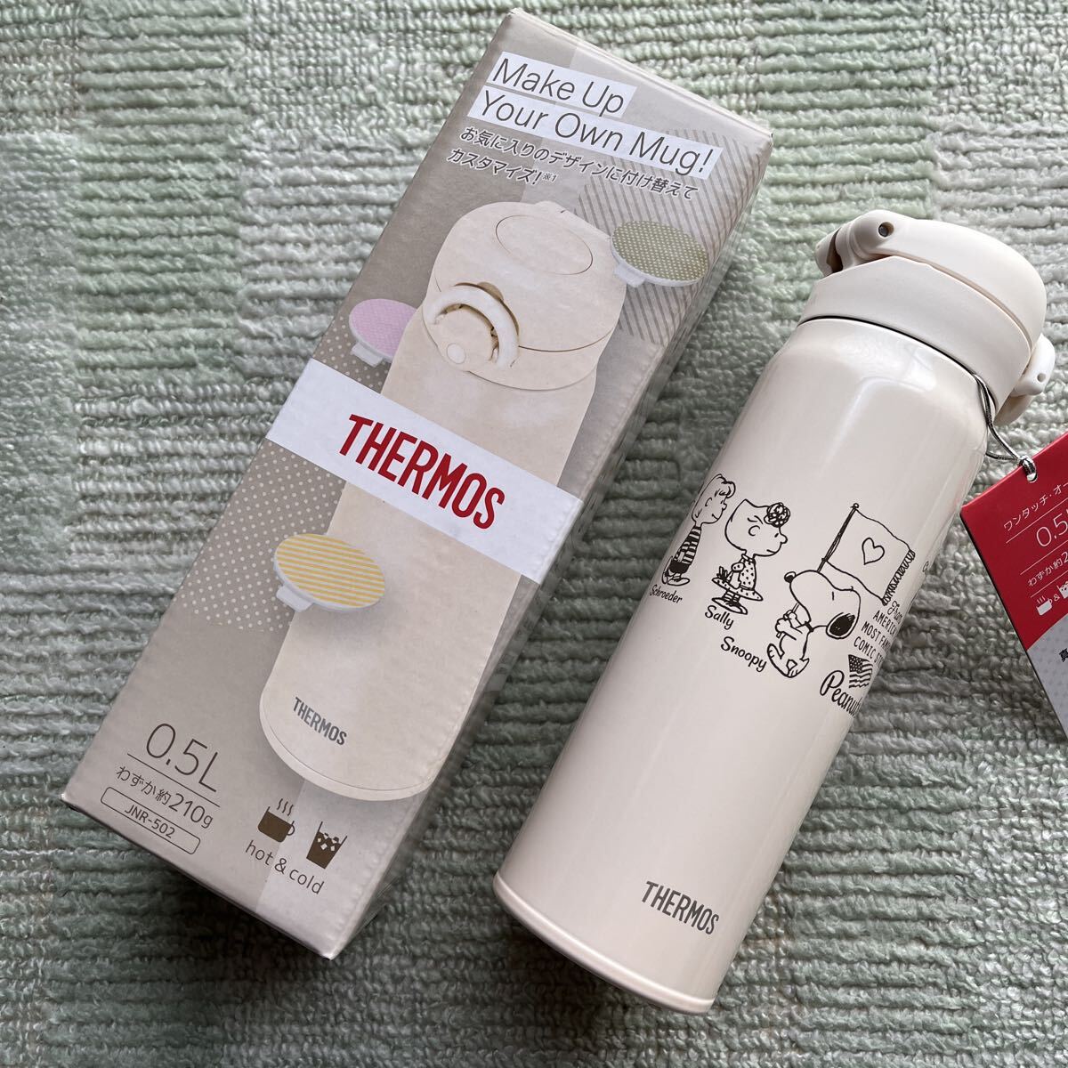 送料込! スヌーピー 水筒 サーモス 保冷 保温 軽量 ステンレスボトル THERMOS SNOOPY 0.5拍卖
