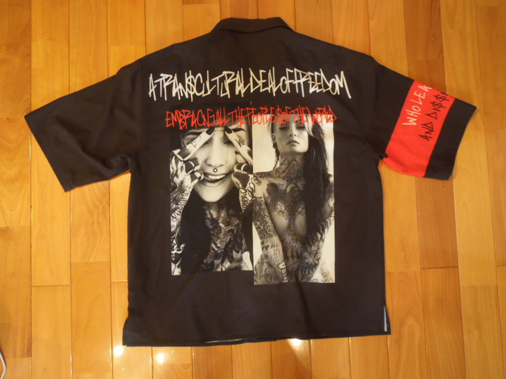 EVOLUTION ロカビリーシャツ パンクファッション Lサイズ拍卖