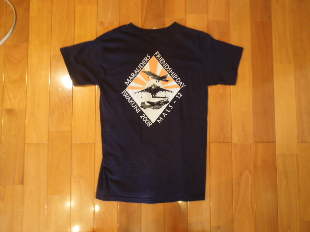 米海兵隊岩国航空基地 岩国基地 フレンドシップデー 2008 Tシャツ ネイビー Sサイズ拍卖