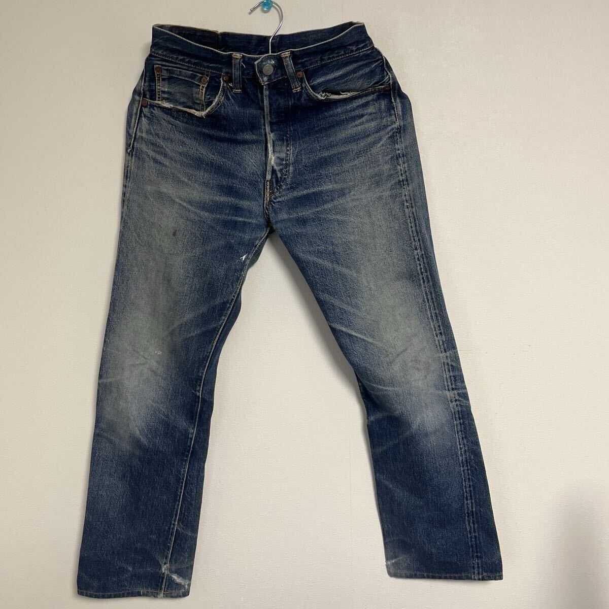 ウエアハウス 最初期 1995-1996 1001 革パッチ 児島パッチ 隠しリベット 赤ミミ ジーンズ ジーパン デニム WAREHOUSE 拍卖