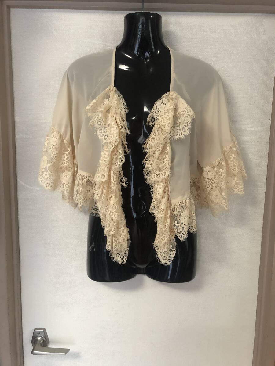 リエンダ rienda レースドッキングシフォンボレロ 拍卖