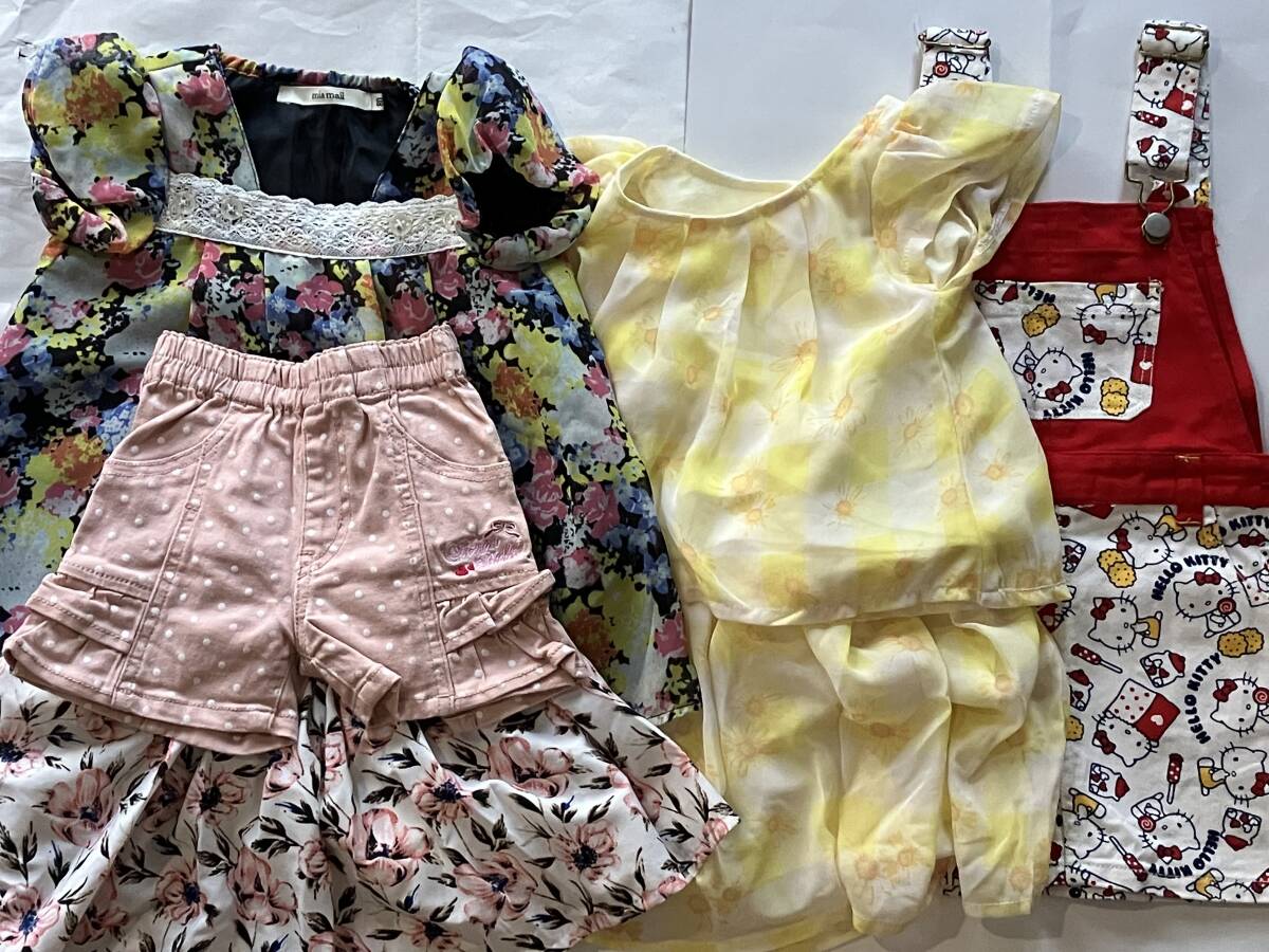 子供服 まとめ売り 80センチ〜100サイズ 女の子 キッズ ズボン スカート セットアップ キティーちゃん ジャンパースカート 6枚セット拍卖