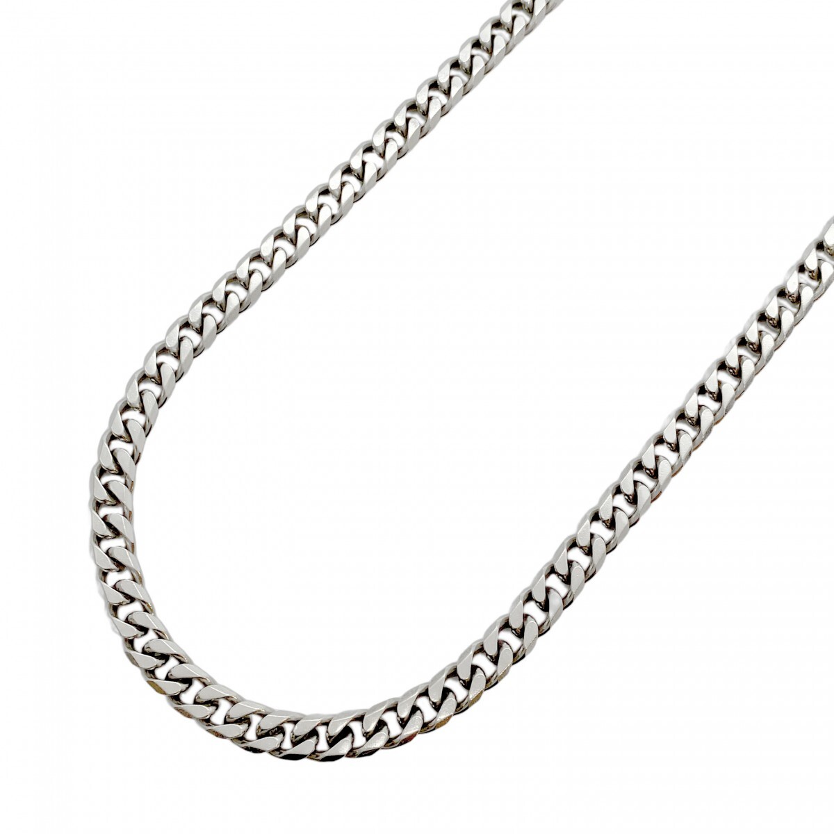 【5khg055】喜平 ネックレス Pt850 プラチナ 8面 シングル 50.7cm 80.1g キヘイ【中古】メンズ レディース ユニセックス拍卖