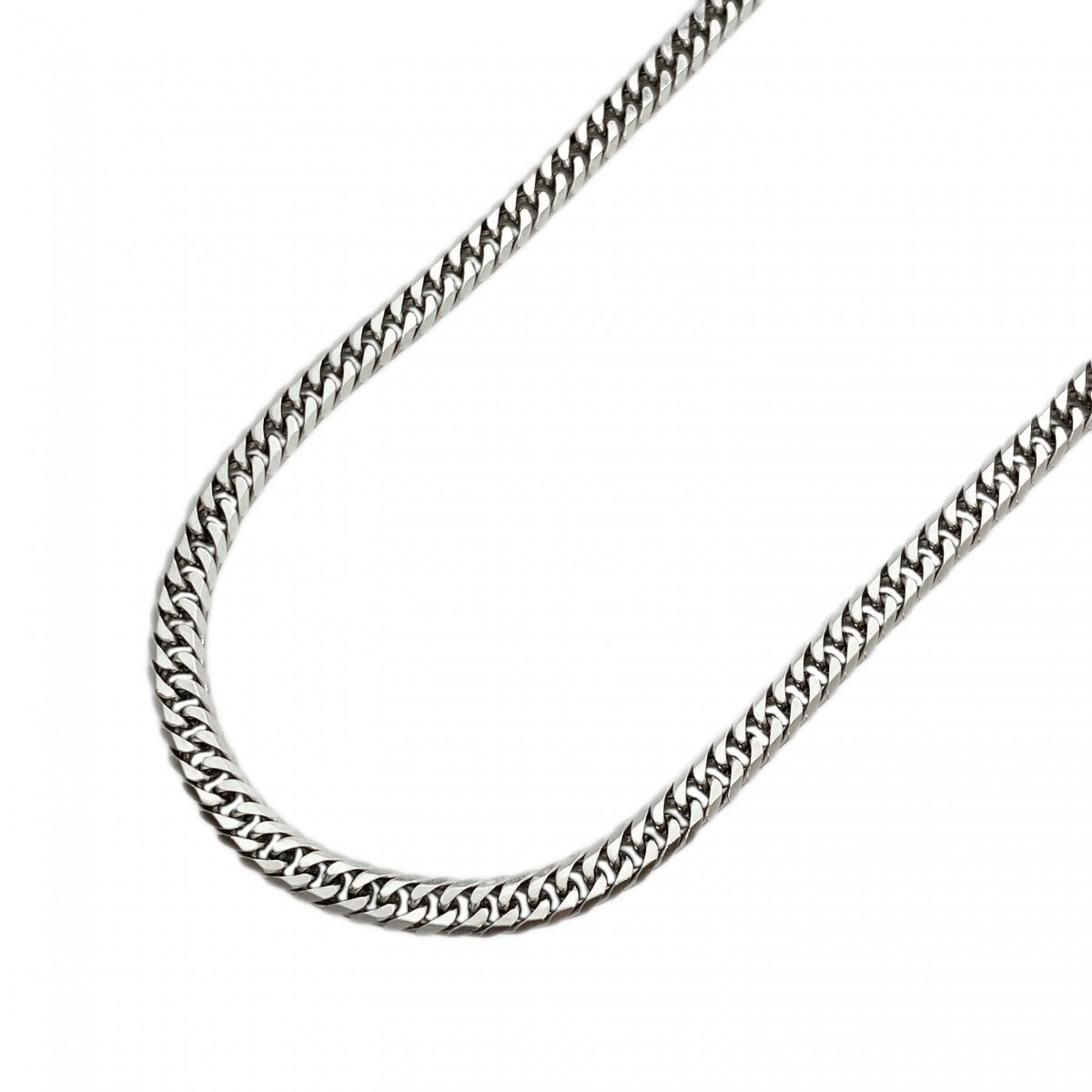 【5khg059】喜平 ネックレス Pt850 プラチナ 6面 ダブル 52.4cm 29.9g キヘイ【中古】メンズ レディース ユニセックス拍卖