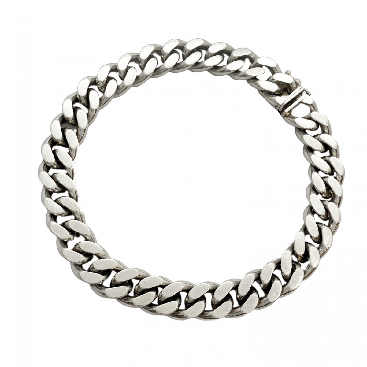 【5khg069】喜平 ブレスレット Pt850 プラチナ 2面 シングル 20cm 64.1g キヘイ【中古】メンズ レディース ユニセックス拍卖