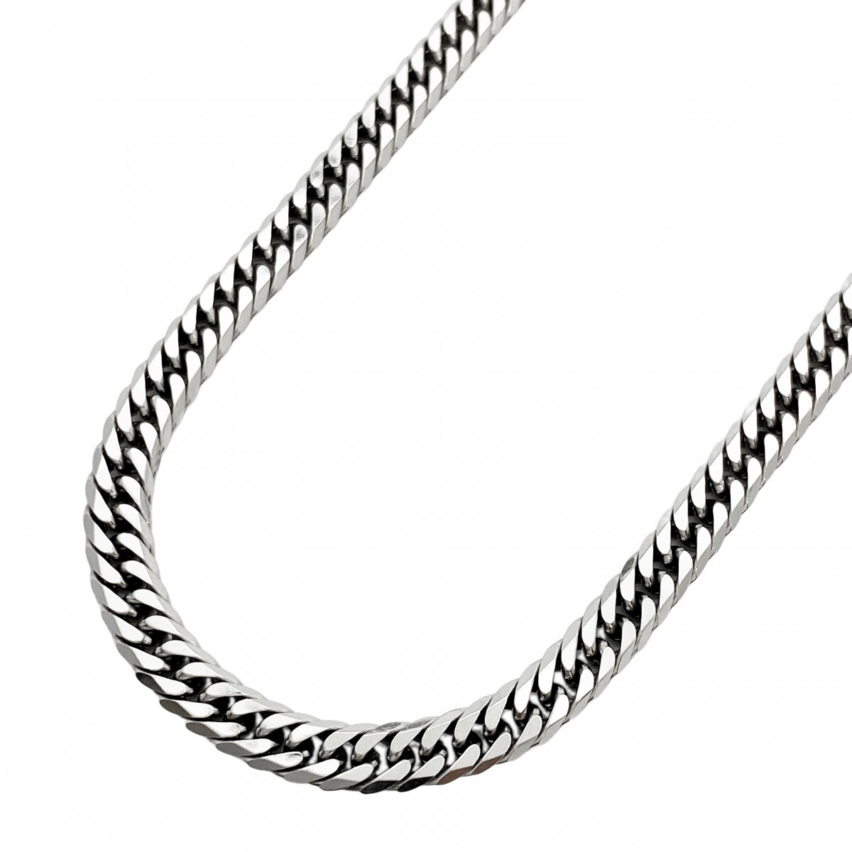 【5khg063】喜平 ネックレス Pt850 プラチナ 6面 ダブル 50.9cm 50.1g キヘイ【中古】メンズ レディース ユニセックス拍卖