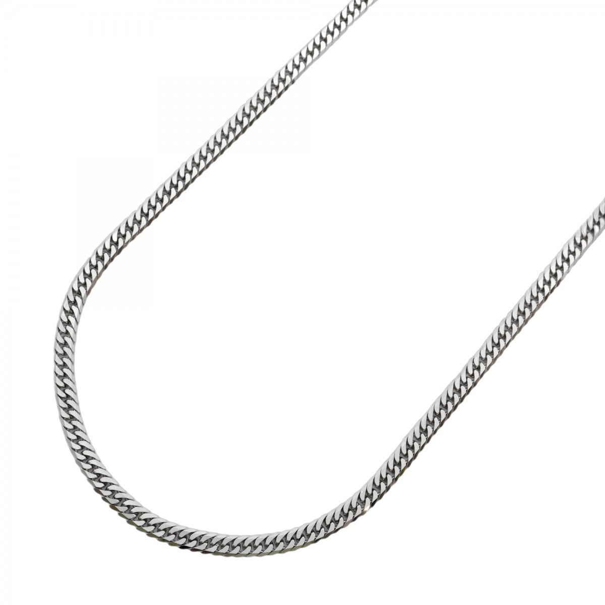 【5khg061】喜平 ネックレス Pt850 プラチナ 6面 ダブル 50.3cm 20.5g キヘイ【中古】メンズ レディース ユニセックス拍卖