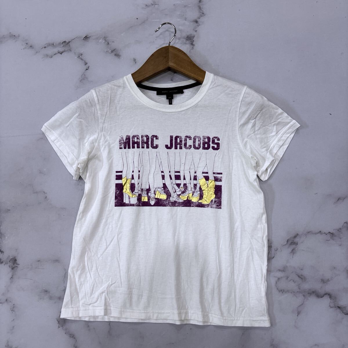G * 'ラグジュアリーウェア' MARC JACOBS マークジェイコブス 半袖 ロゴプリント Tシャツ / カットソー S レディース トップス 拍卖