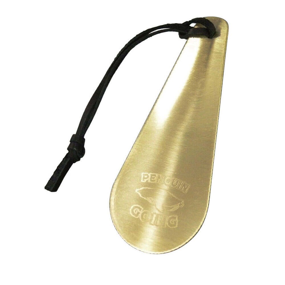 靴べら PENGUIN GOING 真鍮 日本製/1414x1本 ショート シューホーン拍卖